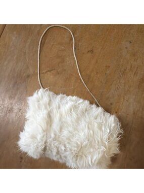 1950s Child’s Rabbit Fur Muff  Vintage Winter Accessory
